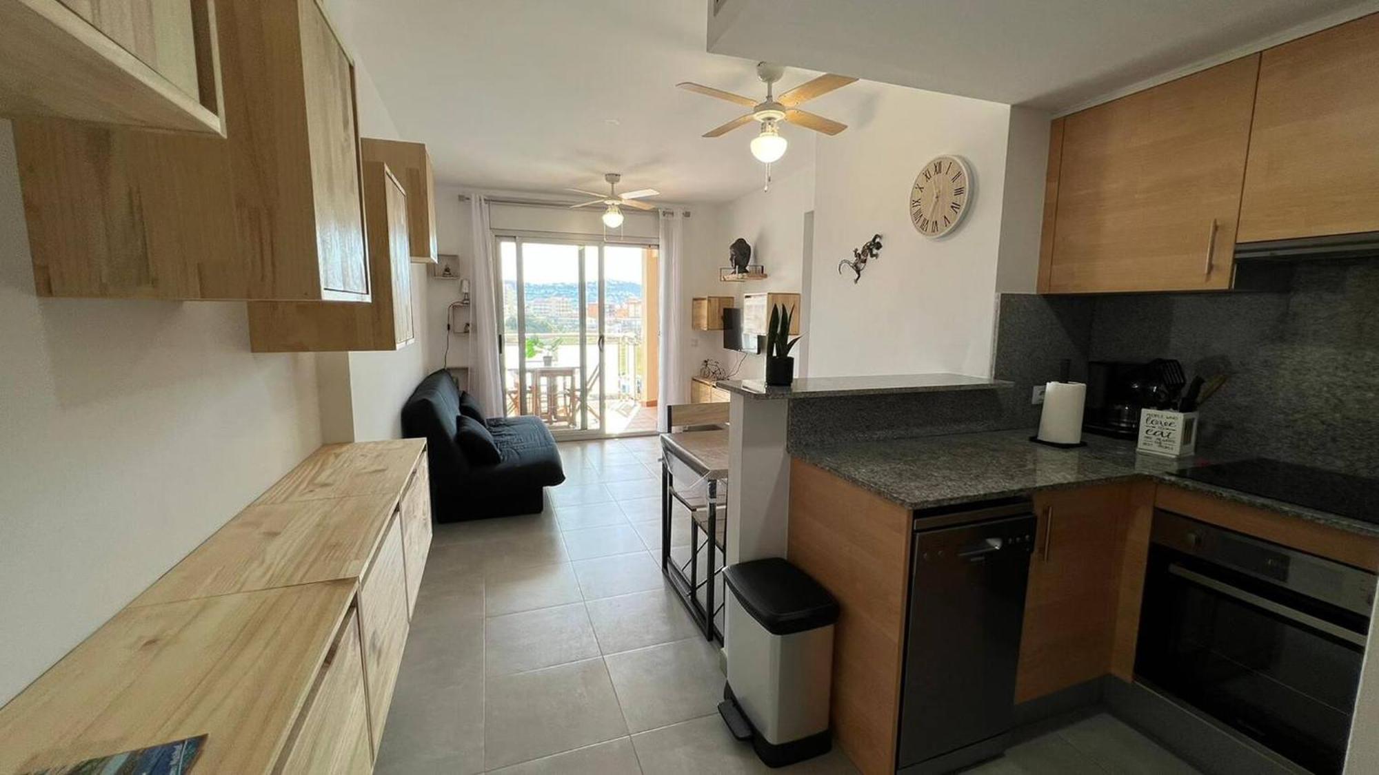 Apartamento Acogedor Con Piscina En Santa Margarita Roses Bagian luar foto